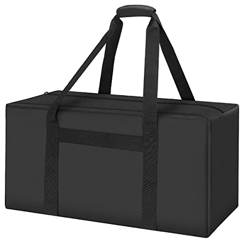 INFANZIA 24inch Sports Duffel Travel Bag, 56L Duffel Tote Bag with Upgrade Zipper, Water Resistant & Foldable Equipment Storage Bag for Camping Tent Tripod Fishing - size: 24x12x12 inch
