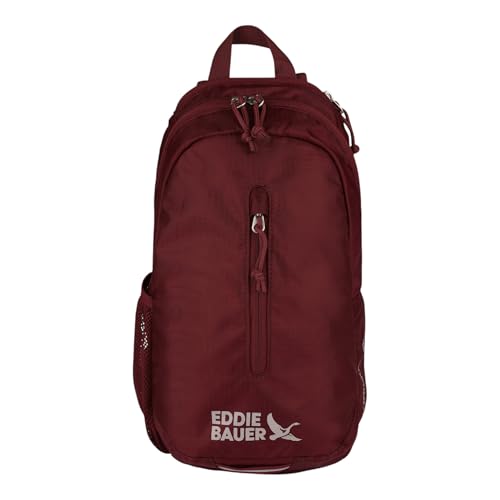 Eddie Bauer Stowaway Packable Sling Bag | Travel | Outdoor | Lightweight | Compact | Ripstop Nylon, Black Cherry-10L - color: Black Cherry
