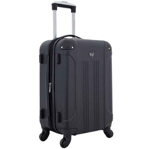 Travelers Club Chicago Hardside Expandable Spinner Luggage, Black, 22" Carry-On - color: Black, size: 22" Carry-On