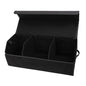 Car Organizers for Trunk for Suv Sedan, Leather Storage Box,Extra Large,Magnetic Lid,Collapsible and Adjustable, Collapsible Suede velvet， Black