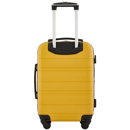 Travelers Club Phoenix Luggage, Gold Rod, 22-Inch Carry-On - color: Gold Rod, size: 22" Carry-On