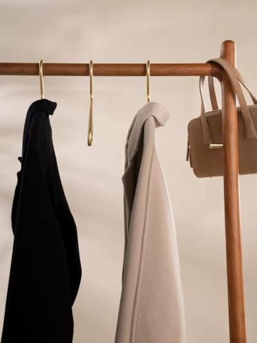 Premium Matte Gold Aluminum Coat Hangers 10 Piece Set, 16.5” Extra Smooth & Durable Metal Shirt Dress Hanger,Aluminum Alloy Hanger,Clothing Support,Clothing Hang - style: Golden Elegant Hanger（10）
