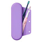 Silicone Electric Toothbrush Travel Case, Manual Toothbrush Travel Cover for Men and Women,Toothbrush Holder for Travel,Gym and More, Fits Most Manual and Electric Toothbrushes - Purple - color: Purple