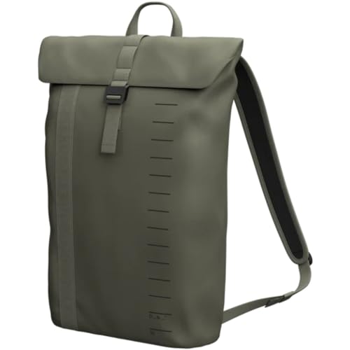 Db Journey Essential Backpack - Lightweight, Durable Rolltop Backpack with Laptop Compartment for Work, and Gym, Travel with Roller Bag Attachment, 12L - Moss Green - color: Moss Green