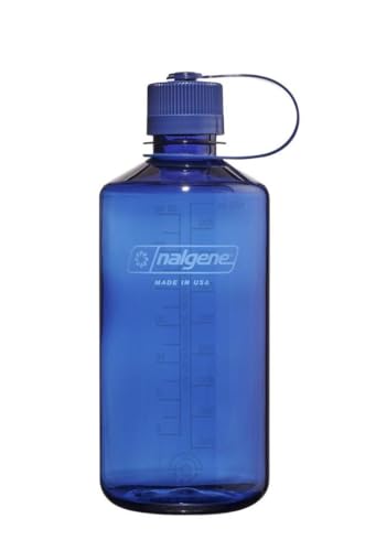 Nalgene Leak Proof Tritan BPA-Free Water Bottle - 32 oz Narrow Mouth - Made in the USA for Outdoor Use & Daily Hydration (Denim) (Pack of 6) - color: Denim, size: 32 Ounces (Pack of 6)