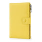 Genuine Leather RFID Blocking Passport Holder Wallet, Multi-Functional Travel Document Organizer with Zipper Pocket, Includes SIM Card Ejector Pin (Yellow) - color: Yellow