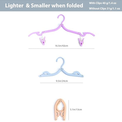 Travel Hangers, Cruise Ship Essentials Travel Essentials, Portable Cruises Must Haves 2026, Folding Hangers for Suitcase, RV Camping Airplane Europe Vacation Essential (30, Mixed) - color: Mixed