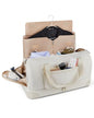 BAGSMART Medium Garment Bags for Travel, Convertible Travel Garment Duffle Bag Suit Bags for Women, 2 in 1 Garment Bags with Shoe Compartment - color: Beige