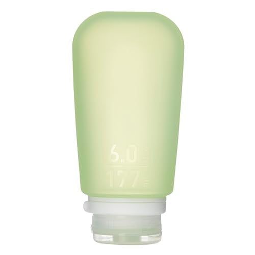 humangear GoToob+ (XL) | Refillable Silicone Travel Bottle | Locking Lid | Food-Safe Material | Green, XL (6 fl.oz.; 177ml) - color: Green, size: 6 Ounces