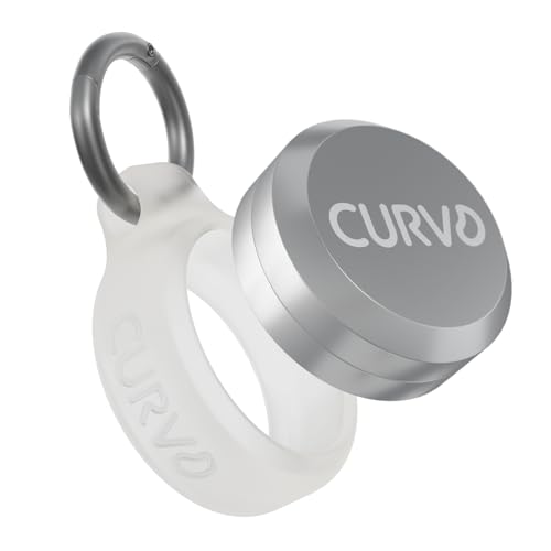 CURVD Premium Carrying Case - Durable Travel Keychain Container, Small Waterproof Holder for Earplugs, Pills, Coins Compatible with Loop, Eargasm & Vibes, or Compact Mini Purse Pill Box Container - color: Cloud, size: 1 Pack