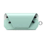 VULKIT Portable Leather Eye Glasses Case for Women & Men, Slim Sunglass Case, Unisex Eyeglass Case - color: Mint Green