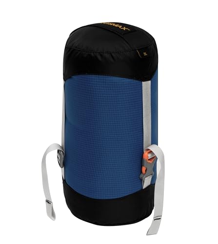 New 1.5L-45L Ultralight Compression Sack for Sleeping Bag Accessories Waterproof Nylon Stuff Sack Outdoor Ultralight Storage Bag - color: Blue, size: 8L