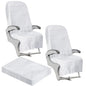 SmoothNovelty 10 Pack Disposable Airplane Seat Covers Non-Woven Safety Protection Portable Cover White 60 x 24 Inches Public Seat Protector for Airplane Train Bus Car Office Movie Theatre Chair