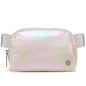 Pander Everywhere Belt Bag for Women, Fashion Waist Packs, Crossbody Bags with Adjustable Strap (Iridescent). - color: Iridescent