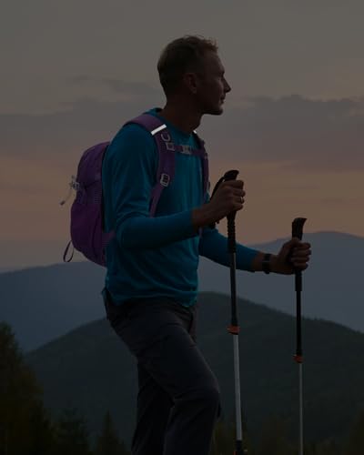 20L Small Waterproof Hiking Backpack Men Women, Lightweight Small Travel Backpack for Outdoor, Purple - color: Purple