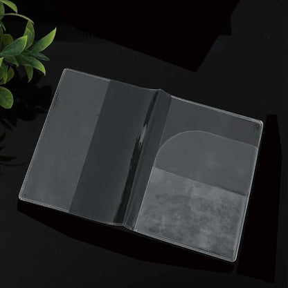 5 Pack Clear Transparent Passport Cover Holder Case Organizer ID Card Travel Protector PVC Material Waterproof (Clear x5) - color: Clear x 5