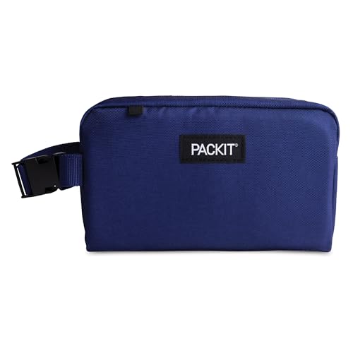 PackIt Freezable Small Insulated Snack Box, True Blue, with EcoFreeze Technology (Built-in Ice Pack), Mini Cooler or Small Lunch Bag, For Fresh Snacks On the Go, for Work, Gym, or Travel - color: True Blue