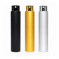 Travel Perfume Bottle Refillable 10ml 3-Pack Twist Up Cologne Atomizer - color: Black,gold,silver
