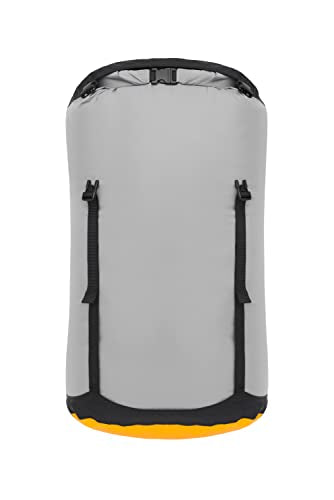 Sea to Summit eVac Compression Dry Bag, Waterproof Compression Sack, 35 Liter, High Rise Grey - color: High Rise Grey, style: 35 Liter