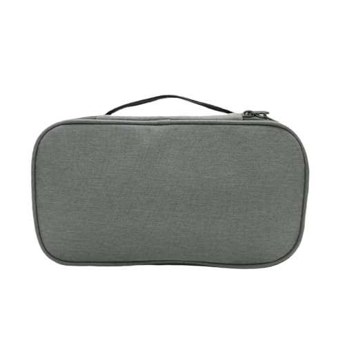 Portable Underwear Bra Storage Bag Waterproof Travel Organizers Multi-Layer Toiletry Packing Cube - color: new-grey