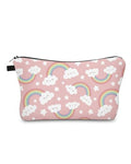 Cute Travel Makeup Bag Cosmetic Bag Small Pouch Gift for Women (Cloud Rainbow) - color: Cloud Rainbow
