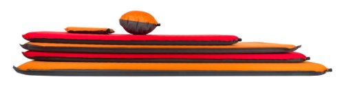 Teton Camping Seat Cushion; Stadium Seat; Office Chair; Car Pad; Inflatable, Orange - color: Orange