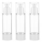 2.7OZ/80ML Clear Airless Pump Bottles, Lotion Dispenser Travel with Pump, Vacuum Plastic Travel Size Lotion Bottle for Foundation, Creams, Cosmetic(3 Pack) - size: 2.7 oz / 80 ml (3 pcs)