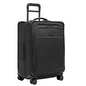 Briggs & Riley 24 Inch Compact Checked Suitcase Luggage with Wheels - Zipperless Compression Expansion System, 360 Spinner, Flat Packing Interior, Accessible Front Pocket - Baseline Collection - Black - color: Black, size: 24" Compact Checked