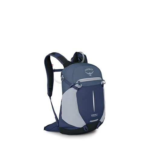Osprey Sportlite Lightweight Hiking Backpack with Hydraulics Reservoir for Men & Women - Everyday Hydration Travel Bag - color: Serenity Blue, style: 15l