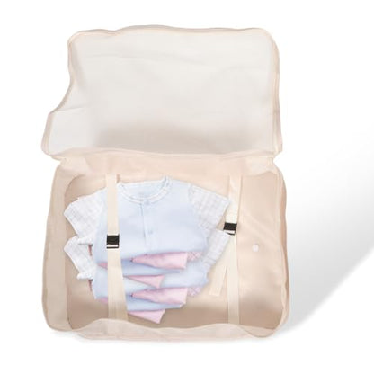 Alipis 7pcs Waterproof Travel Packing Cubes Set for Women Large Capacity Suitcase Organizer Bags Beige Compression Travel Accessories for Luggage and Backpack