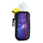 WOZEAH Double Eyeglass Case with 2 Compartments, Travel Eyewear Organizer for Two Pairs of Glasses - color: Purple Galaxy