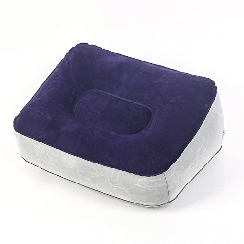 Inflatable Foot Rest Pillow - Air Footrest Cushion for Travel, Office & Home, Perfect Airplane & Car Seat Accessory