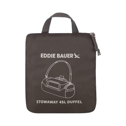 Eddie Bauer Stowaway Packable Duffel Bag | Travel | Foldable | Lightweight | Durable | Ripstop Polyester - color: Dark Forest