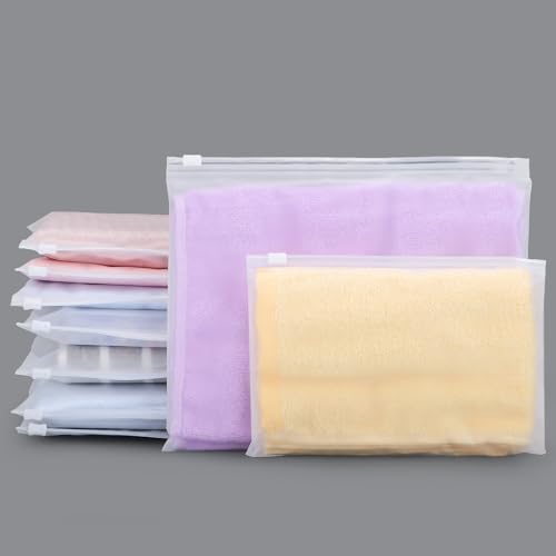 Swimsuit Bags, 25 Pcs 10x8 inch Frosted Zipper Bags for Clothes Shipping, Jewelry T Shirt Packaging, Travel, Waterproof for Bikini Bathing Suit Storage, Swimsuit Organizer, 3 Mil - color: Frosted, size: 10x8"