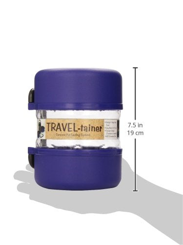Gamma2 Vittles Vault Travel-Tainer (6 Cups) Portable Food Storage Container, Blue (Pack of 2) - size: 4 Quart (Single) (Pack of 2)
