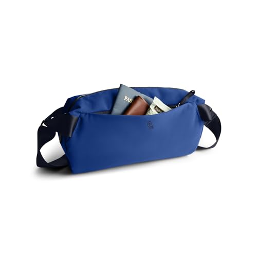Bellroy Classic Sling (everyday 7 liter minimalist crossbody bag with internal organization, adjustable strap, and auto-compression system) - Indigo - color: Indigo