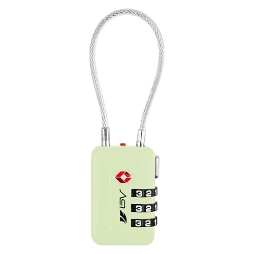 TSA Accepted Luggage Travel Lock, Set-Your-Own Combination Lock for School Gym Locker, Luggage Suitcase Baggage Locks, Filing Cabinets, Toolbox, Case (Mint Green, 1 Pack) - color: Mint Green, size: 1 Pack