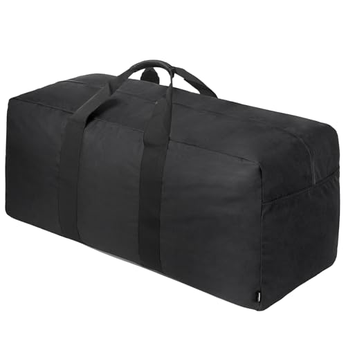 Vorspack Extra Large Duffle Bag for Travel - 150L Duffel Bag for Men Gear Bag for Storage Foldable Weekender Bag for Overnight Camping - Black - color: Black, size: 150L