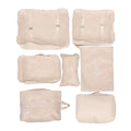 Alipis 7pcs Waterproof Travel Packing Cubes Set for Women Large Capacity Suitcase Organizer Bags Beige Compression Travel Accessories for Luggage and Backpack