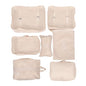 Alipis 7pcs Waterproof Travel Packing Cubes Set for Women Large Capacity Suitcase Organizer Bags Beige Compression Travel Accessories for Luggage and Backpack