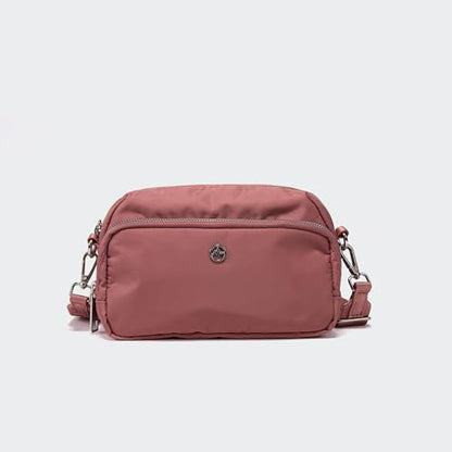 Pander Crossbody Sling Bag – Everyday Purse with Adjustable Strap, Perfect for Travel, Errands, and Daily Use - color: Mauve Pink