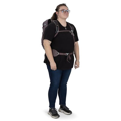 Osprey Sportlite 25L Lightweight Hiking Backpack for Men and Women - Everyday Hiking Bag - Travel Daypack, Extended Fit - color: Graphite Purple, style: 25l - Extended Fit
