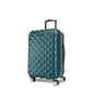 Kenneth Cole REACTION Diamond Tower Collection Lightweight Hardside Expandable 8-Wheel Spinner Travel Luggage, Deep Teal, 20-Inch Checked - color: Deep Teal, size: 20-Inch Carry On
