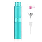 LISAPACK 8ML Atomizer Perfume Spray Bottle for Travel, Empty Refillable Cologne Dispenser, Portable Sprayer (Cyan) - color: Cyan