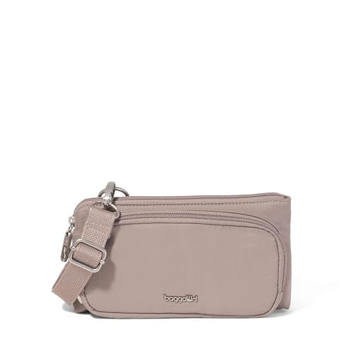 Baggallini Classic Anti-Theft Mini Wallet Crossbody - color: Moonrock
