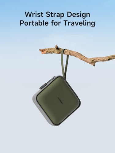 Hagibis Electronics Organizer Travel Case Cable Organizer Bag Pouch Portable Waterproof Carry Case for Cable, Charger,Power Bank, SD Card, Mouse, USB Flash Disk (DPB01 Green)
