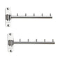 Pack of 2 Folding Wall Mounted Clothes Hanger Rack with Swing Arm Stainless Steel Heavy Duty Coat Hook for Bathroom, Bedroom, Laundry Room - Silver
