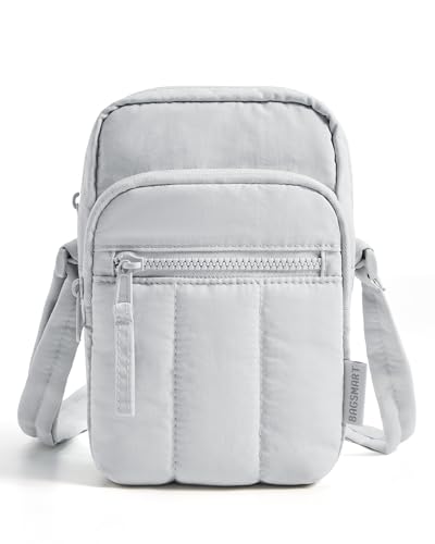 BAGSMART Crossbody Bags for Women, Mini Cell Phone Cross body Purses Travel Wallet with RFID Blocking Card Slots - color: C-grey