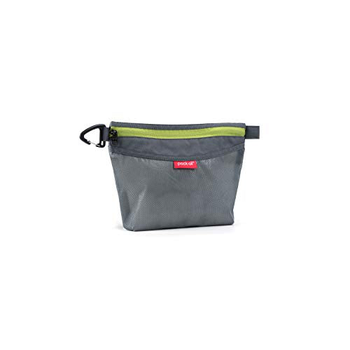 pack all Water-resistant Material Zipper Pouch, Mesh Zipper Bags for Storage, Travel, Office (Gray, Small) - color: Grey, size: Small