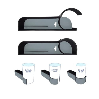 BAILISI Car seat gap filler organizer, 2 Pack multifunctional car seat organizer, car console side storage box can Holders phone, sunglasses, car keys, change(Gray) - color: Gray